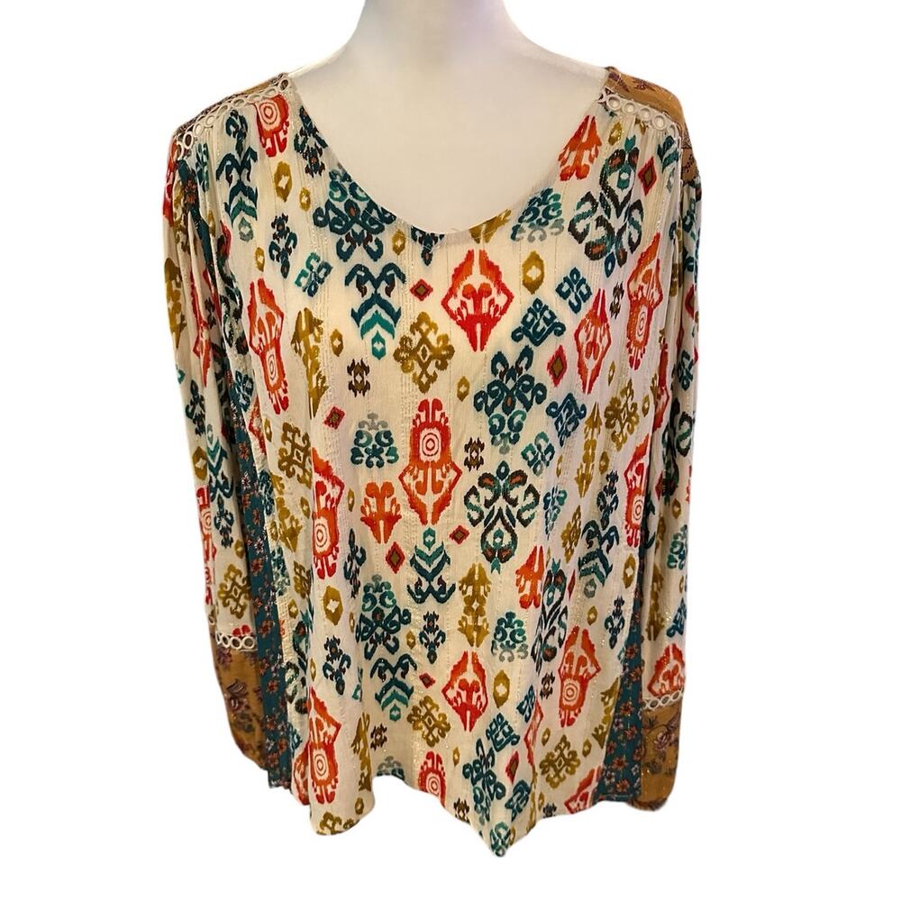 Farmers Market Long Sleeve Top Large